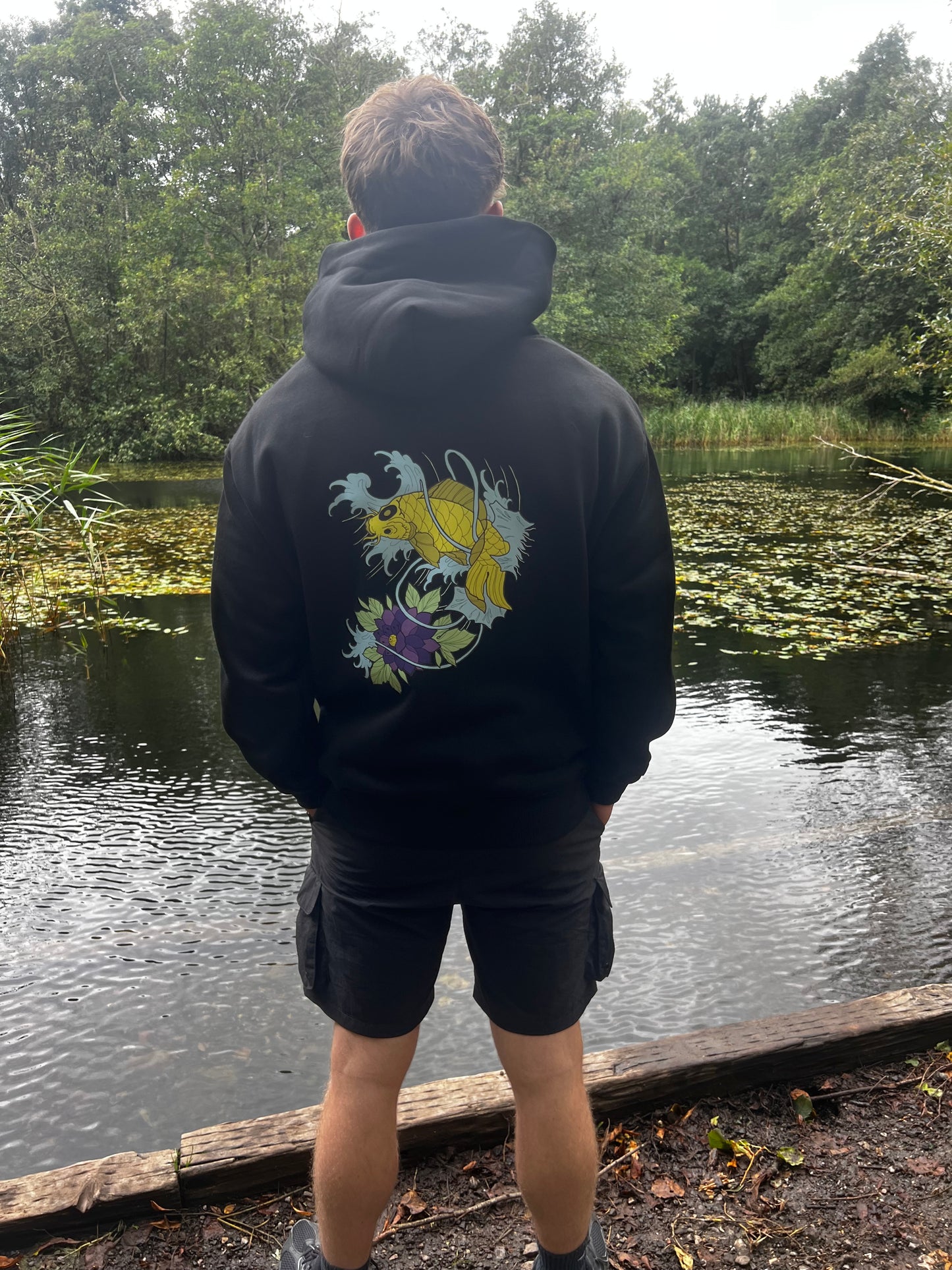 Limited Edition “ Koi Blossom” Sherpa Lined Hoodie