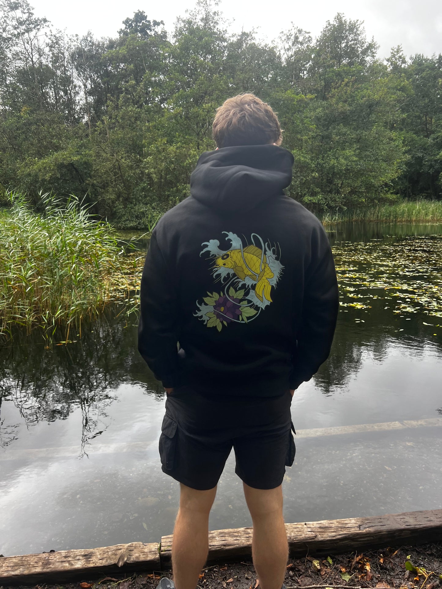 Limited Edition “ Koi Blossom” Sherpa Lined Hoodie